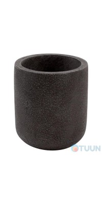 Trento Basalto glass, gray, polyresin