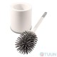 Arino Circle brush, white, plastic, thermoplastic rubber