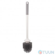 Arino brush, white, plastic, thermoplastic rubber