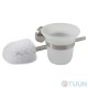 Arino City toilet brush, matte chrome, glass bulb