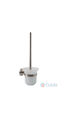 Arino City toilet brush, matte chrome, glass bulb