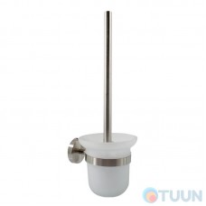 Arino City toilet brush, matte chrome, glass bulb