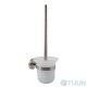 Arino City toilet brush, matte chrome, glass bulb