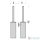 Colombo B1607 LookBrush hanging mat chrome