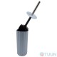 Toilet brush Arino Grezzo Grey plastic, gray