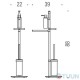 Colombo B9849 Planets stand with soap dispenser, coat hanger, paper holder and glass brush