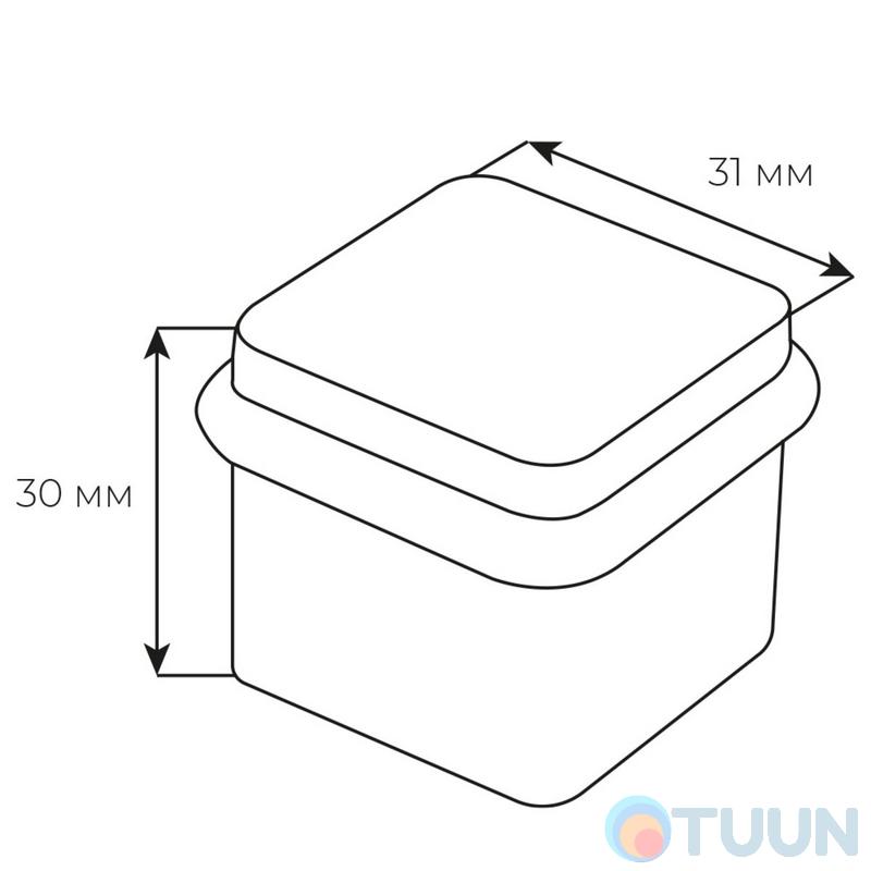 Стопор M&T Minimal Cr-K чорний брашірованний