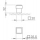 Tupai Stopper 2617-142 nickel