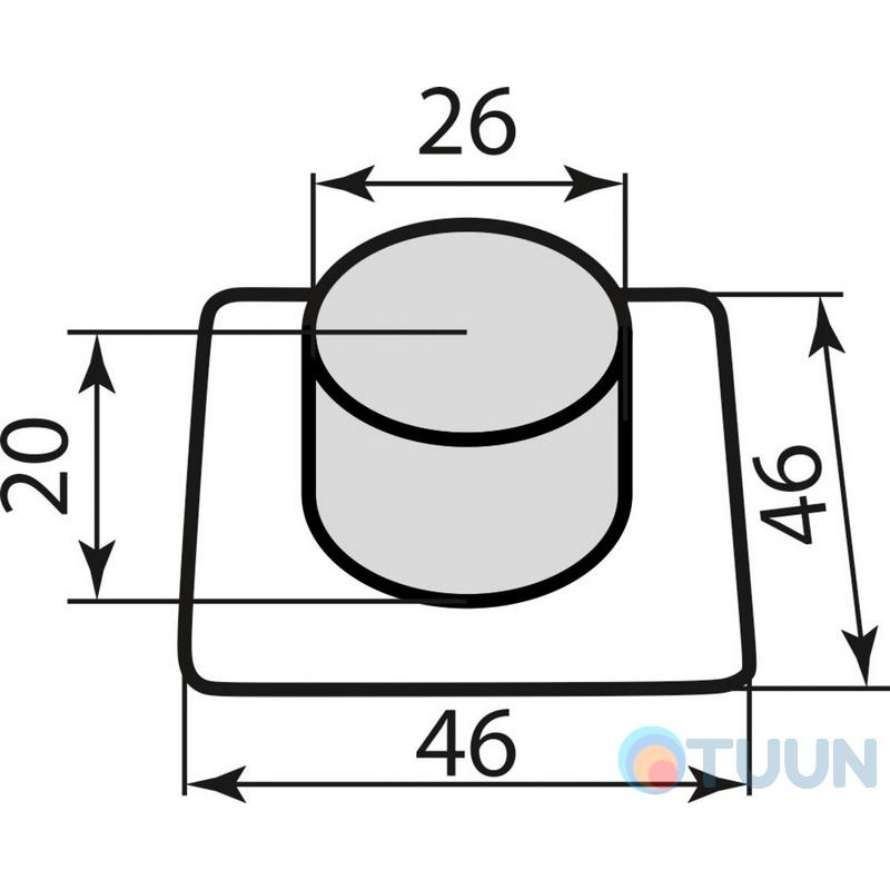 Стопор RDA 55096-2W белый