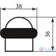 Colombo CD112 bronze door stopper