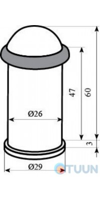 Ограничитель 1568 (Е-325) SС мат.хром