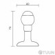 Fimet 3698 F01 wall-mounted floor stop brass