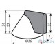 Conical stop 1449 SB mat. brass