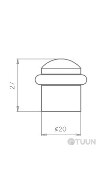 Стопор Tupai 115-77 мат. античная латунь