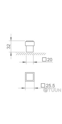 Стопор Tupai 2617-153 черный