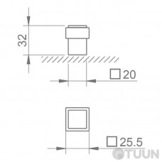 Tupai Stopper 2617-153 black