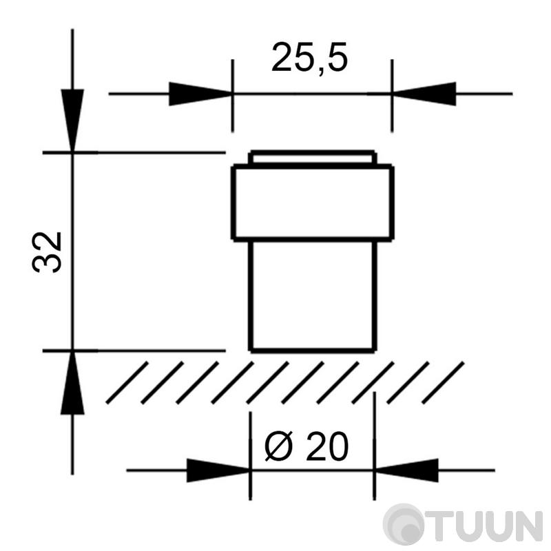 Tupai Stopper 2617-153 black