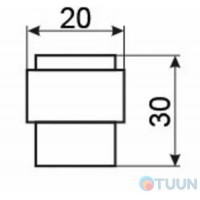 RDA 113 square chrome stopper