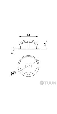 Amig Stopper mod.401-50 white