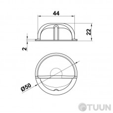 Amig Stopper mod.401-50 white