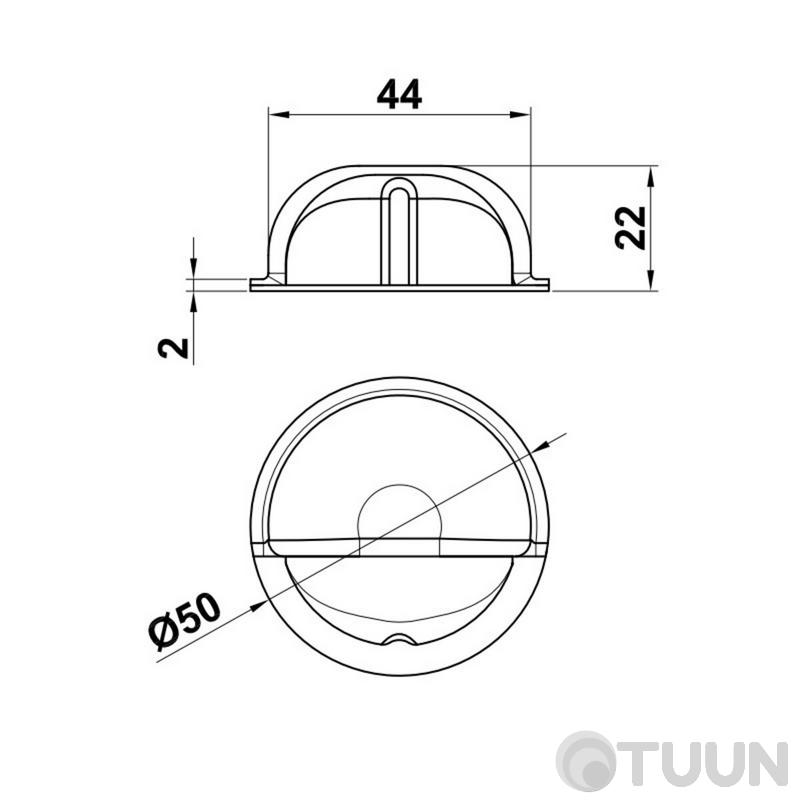 Amig Stopper mod.401-50 white
