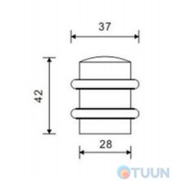 Ограничитель 1538 (Е-329) PB пол.латунь