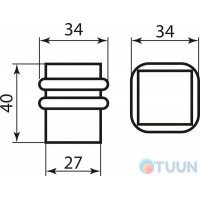 Стопор 1539 BrNi мат никель