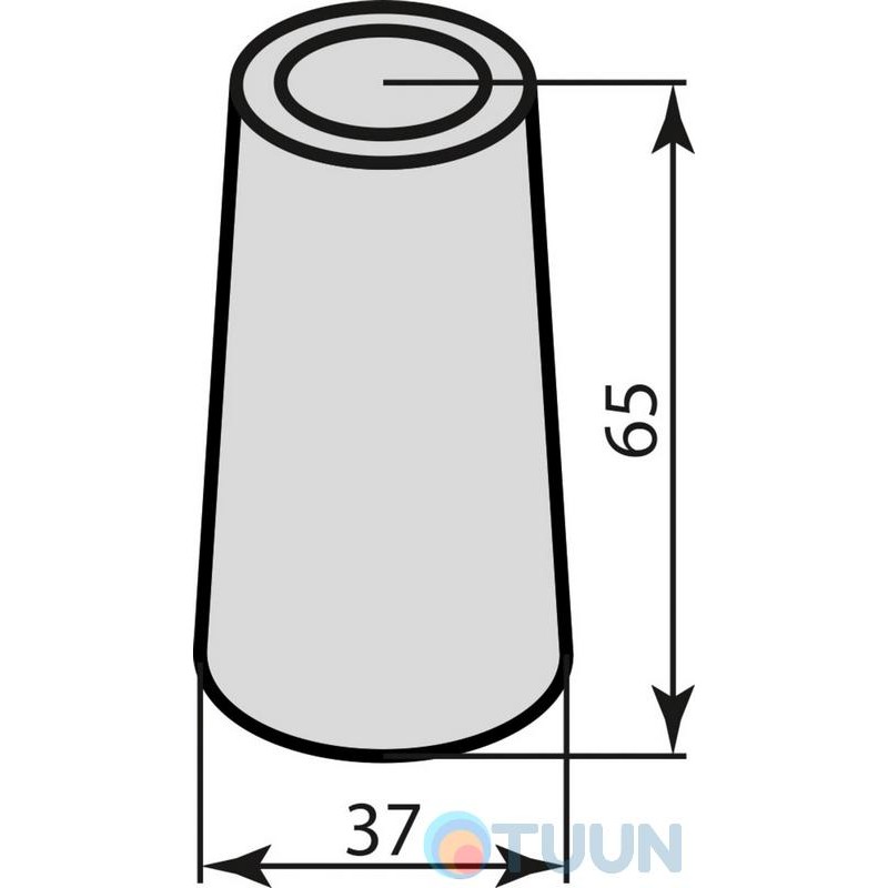 Стопор RDA 36*65*7 mm серый