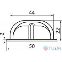 Стопор Amig мод.402-50 хром
