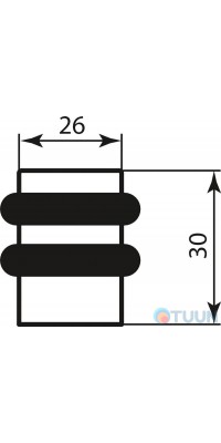 Colombo CD412 graphite door stopper.