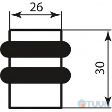 Colombo CD412 graphite door stopper.