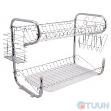 Arino Tera Plus two-tier dish dryer, chrome