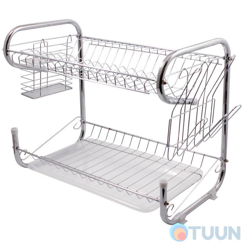 Arino Tera Plus two-tier dish dryer, chrome