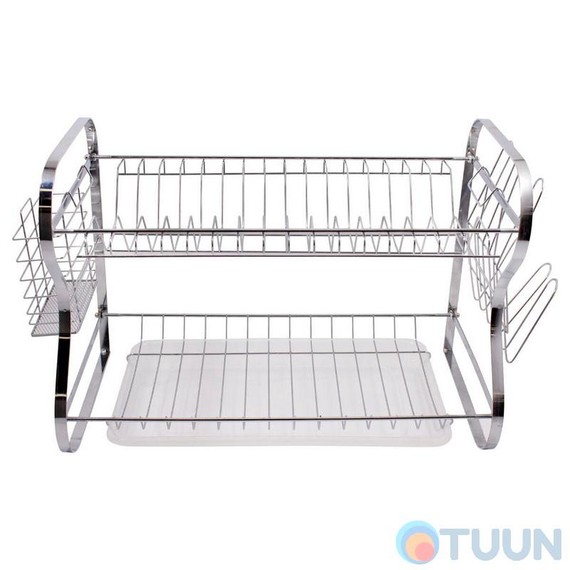 Arino Tera Slim two-tier dish dryer, chrome