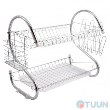 Arino Tera Classic two-tier dish dryer, chrome
