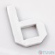 Arino Number 6 plastic white
