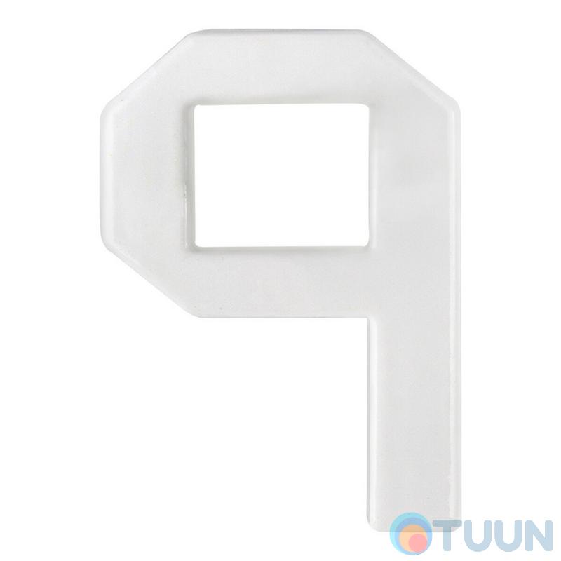 Arino Number 9 plastic white