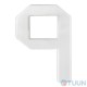 Arino Number 9 plastic white