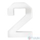 Arino Number 2 plastic white