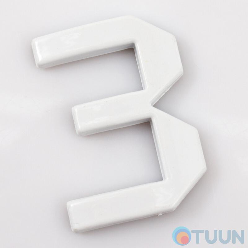 Arino Number 3 plastic white