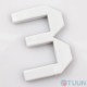 Arino Number 3 plastic white