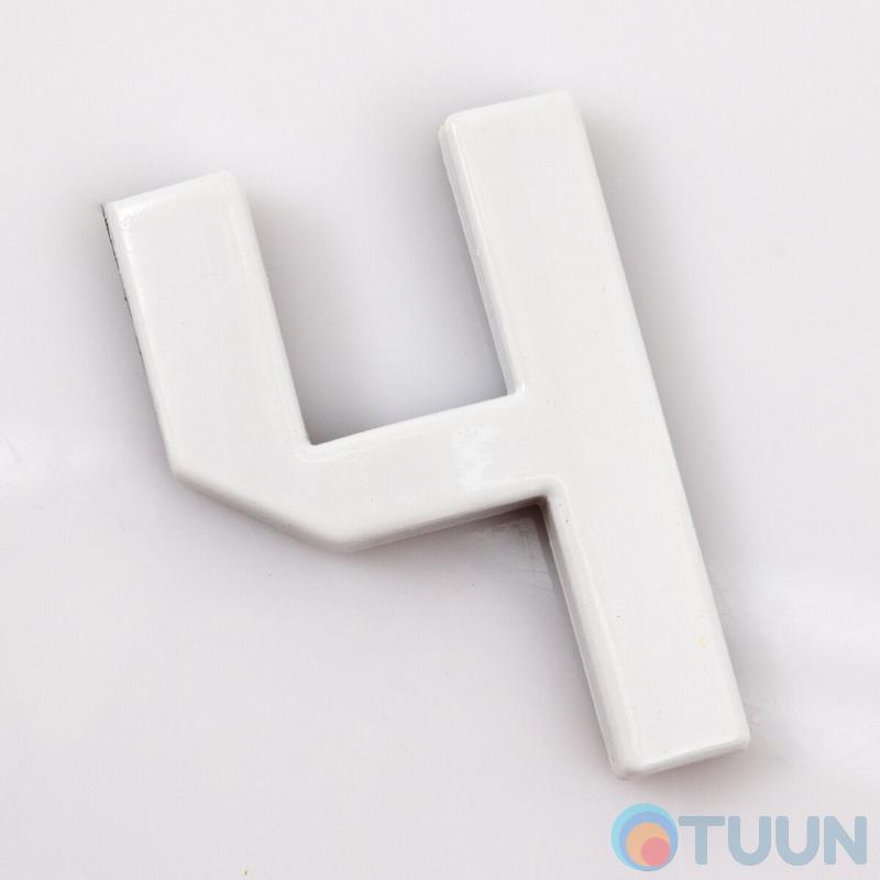 Arino Number 4 plastic white