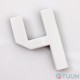Arino Number 4 plastic white