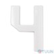 Arino Number 4 plastic white