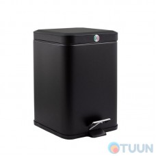 Slow Motion Pedal Bucket, Square, 6L, Black