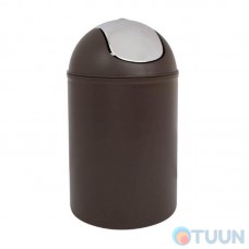 Відро шоколад з хром. кришкою Trento Deco