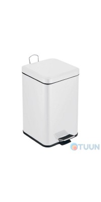 Slow Motion pedal bucket, square, 6l, white