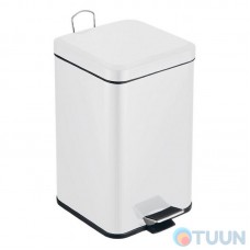 Slow Motion pedal bucket, square, 6l, white