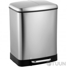 Trento Double bucket with Soft Close function, 12 l+12 l