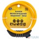 Bicycle combination lock Comit 800 d 10mm orange